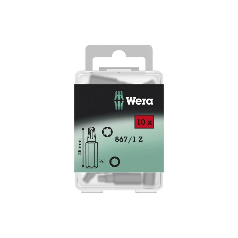 

05072407001 PUNTAS, 15 X 25 MM, SET DE 10 PIEZAS - Wera