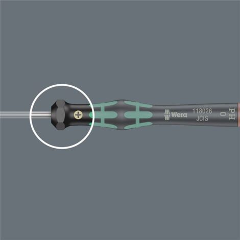 WERA 05118145001 2072 DESTORNILLADOR KRAFTFORM MICRO MICROSTIX, VERDE, M 40 MM