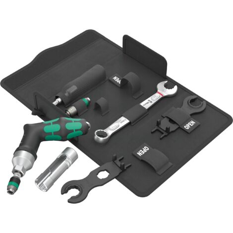 Wera 05136043001 9524 - Set di attrezzi per montaggio fotovoltaico, 1, 7 pezzi