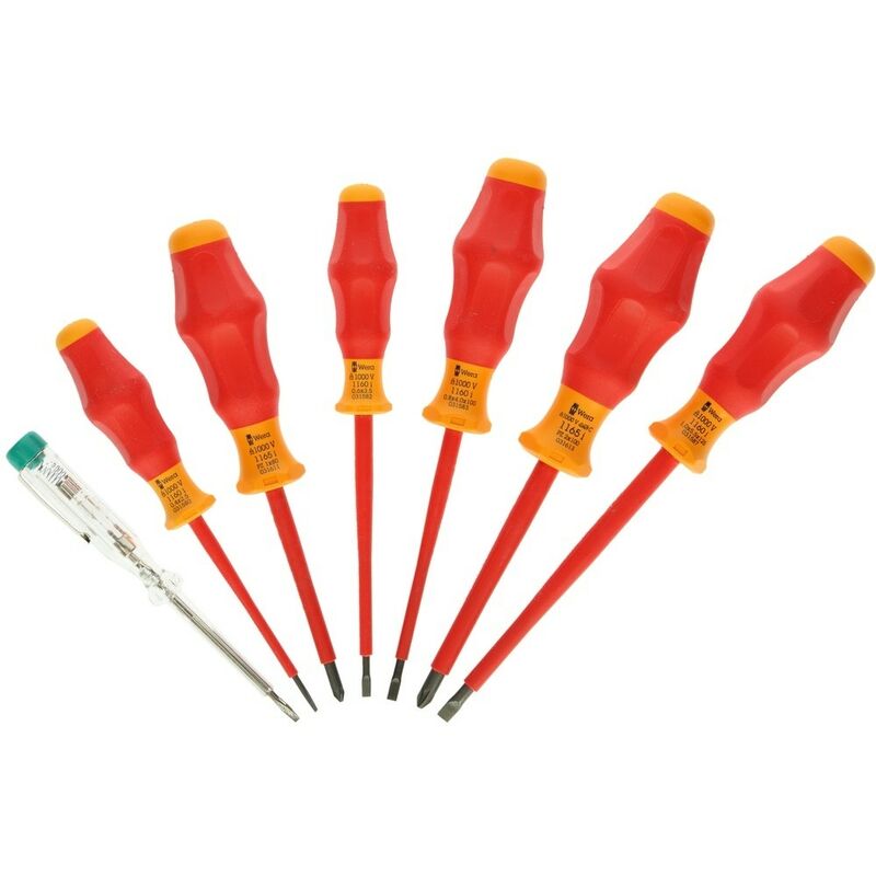 Knipex - Set cacciavite vde 7 pezzi pozidriv