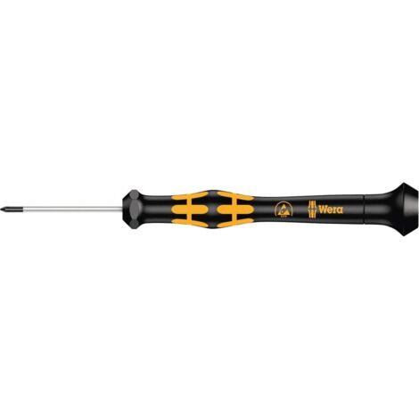 Wera 1550 PH Kraftform Micro 05030117001 ESD Cacciavite a croce PH 000 Lunghezza della lama: 40 mm