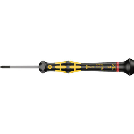 Wera 1550 PH Kraftform Micro  05030119001 ESD Kreuzschlitz-Schraubendreher PH 0 Klingenlänge: 40 mm