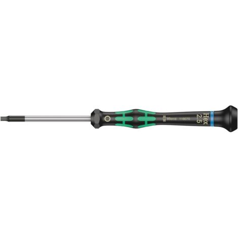 Wera, 2054 Giravite esagonale per l'elettronica, Hex-Plus, 2.5 mm x 60 mm