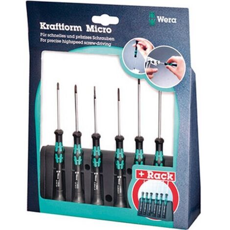 Wera 2067/6 Juego de destornilladores TORX negro y verde