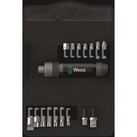 Wera, 2090/17 Assortimento di giravite a percussione, 17 pezzi