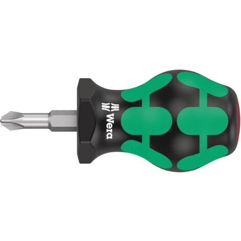 Wera 350 PH Stubby 05008851001 Cacciavite a croce PH 2 Lunghezza della lama: 25 mm