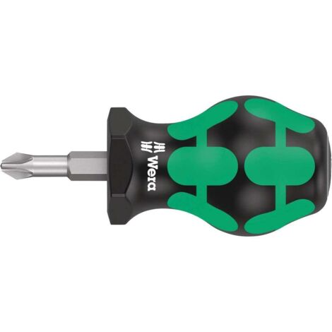 Wera 355 PZ Stubby 05008854001 Cacciavite a croce PZ 2 Lunghezza della lama: 25 mm