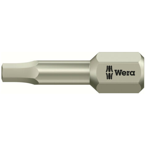 Wera 3840/1 TS 6KT-Bits, Edelstahl, Schlüsselweite (zöllig) 1/8", Länge 25 mm 10 Stk