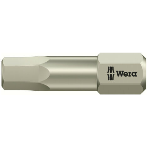 Wera 3840/1 TS 6KT-Bits, Edelstahl, Schlüsselweite (zöllig) 3/16", Länge 25 mm 10 Stk