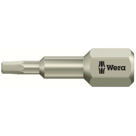 Wera 3840/1 TS 6KT-Bits, Edelstahl, Schlüsselweite (zöllig) 3/32", Länge 25 mm 10 Stk
