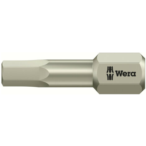 Wera 3840/1 TS 6KT-Bits, Edelstahl, Schlüsselweite (zöllig) 5/32", Länge 25 mm 10 Stk
