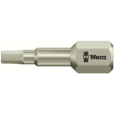 Wera 3840/1 TS 6KT-Bits, Edelstahl, Schlüsselweite (zöllig) 7/64", Länge 25 mm 10 Stk