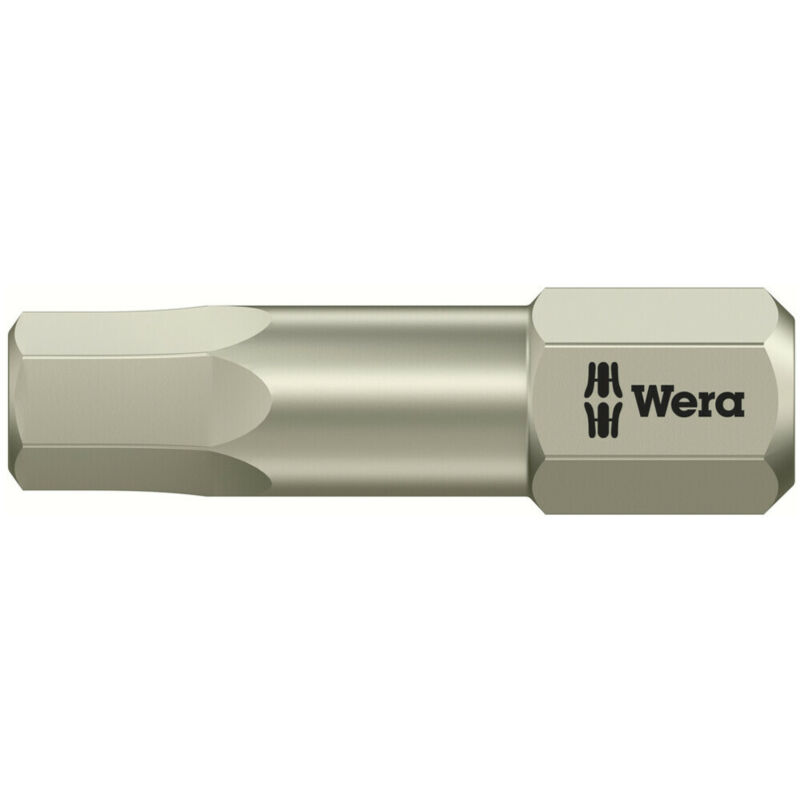 Wera 3840/1 Ts 6Kt-Bits, Edelstahl, Schlüsselweite (Zöllig) 3/16', Länge 25 Mm 10 Stk