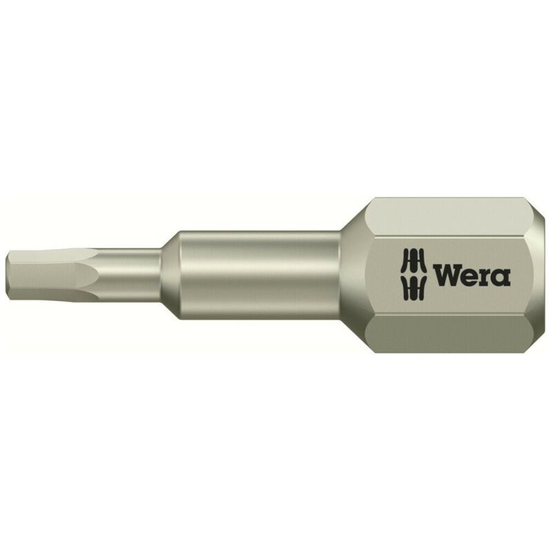 Wera 3840/1 Ts 6Kt-Bits, Edelstahl, Schlüsselweite (Zöllig) 3/32', Länge 25 Mm 10 Stk