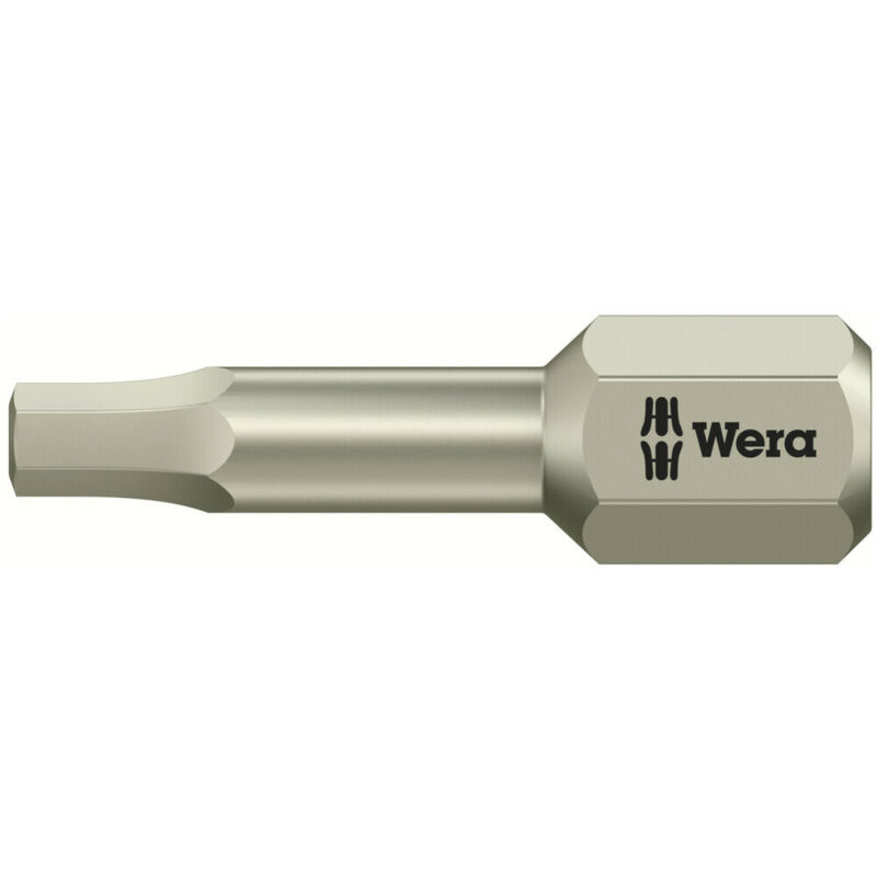 Wera 3840/1 Ts 6Kt-Bits, Edelstahl, Schlüsselweite (Zöllig) 1/8', Länge 25 Mm 10 Stk