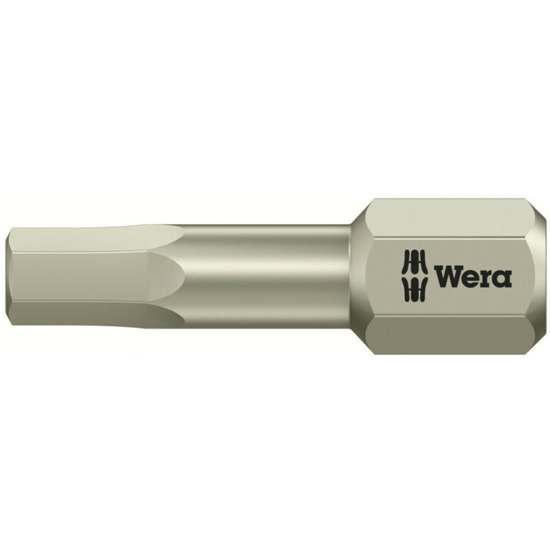 Wera 3840/1 Ts 6Kt-Bits, Edelstahl, Schlüsselweite (Zöllig) 5/32', Länge 25 Mm 10 Stk