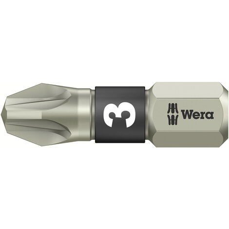 Wera 3855/1 TS PZ 3 X 25 MM 05071022001 Kreuzschlitz-Bit PZ 3 Edelstahl  D 6.3 1 St.