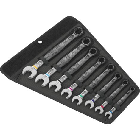 Wera 6003 Joker 8 Imperial Set 1 Ringmaulschlüssel-Satz, zöllig, 8-teilig