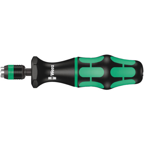Wera 7466 Kraftform, Tournevis dynamométriques à couple préréglé avec mandrin à serrage rapide Rapidaptor, 1/4 pouce, 11,0 in. lbs. - 05074722001