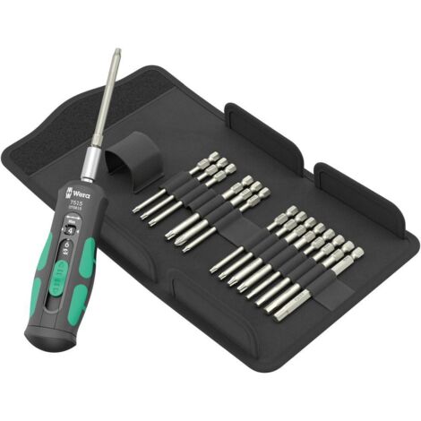 Wera 7515/16 Kraftform Safe-Torque Speed Universal 1 05075851001 Kit inserti 16 parti Croce Phillips, TORX BO, TORX Plu
