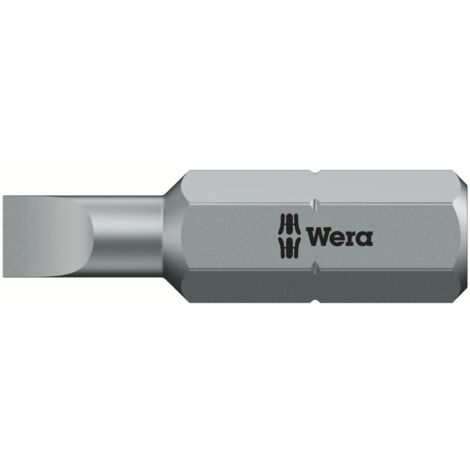 Wera 800/1 Z Schlitz-Bits, 4,0 x 0,5 mm, Länge 25 mm 10 Stk