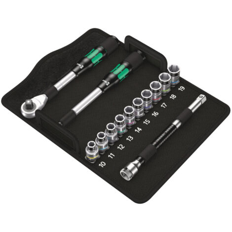 Wera 8006 SC 1 Zyklop Hybrid-Knarrensatz 1/2&quot-Antrieb metrisch - 004090