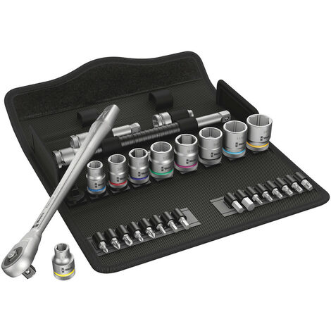 Wera 8100 SB 10 Zyklop Metal-Knarrensatz 3/8"-Antrieb 29tlg. 05004050001