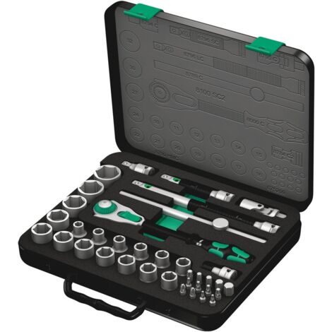 Wera 8100 SC 2 Zyklop Speed-Knarrensatz, 1/2-Antrieb, metrisch, 37-tlg.