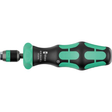 Wera 838 RA-R L pour l'atelier Tournevis à cliquet 1/4" (6.3 mm) DIN ISO 1173 W276593