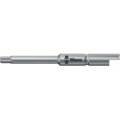 Wera 840/9 C Hex-Plus Inserto Esagonale 2 mm Acciaio per utensili legato, duro 1 pz.
