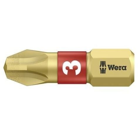 Wera 851/1 BDC PH3X25 05 056404 001 Inserto a Croce PH 3 Acciaio per utensili legato, rivestimento di diamante D 6.3 1