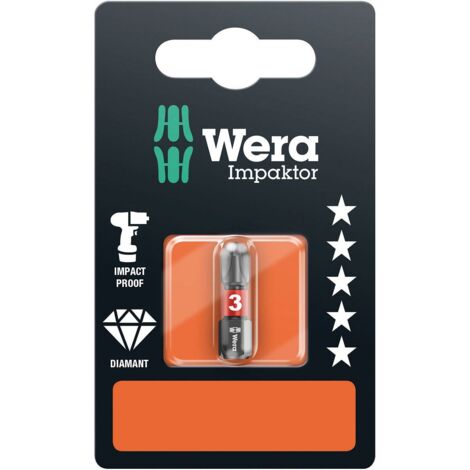 Wera, 851/1 IMP DC SB Impaktor Inserti, PH 3 x 25 mm