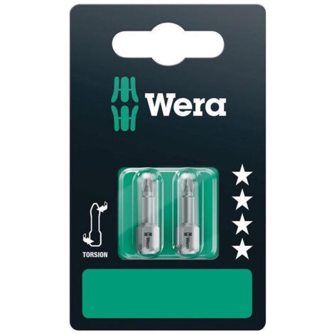 Wera 851/1 TZ SB Bits, PH 2 x 25 mm, 2-teilig 05073324001