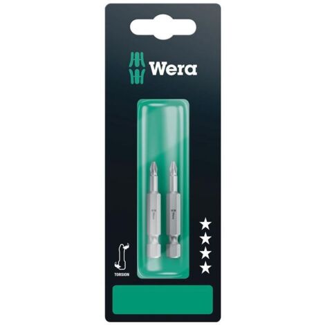 Wera 851/4 TZ SB Bits, PH 1 x 50 mm, 2-teilig 05134380001