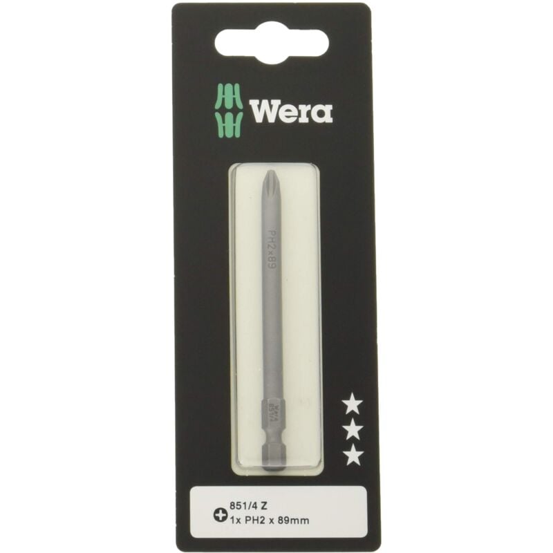 Wera, 851/4 Z SB Inserti a croce, PH 2 x 89 mm