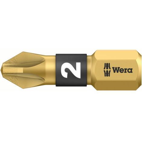 Wera 855/1 BDC PZ 1 X 25 05 056700 001 Inserto a Croce PZ 1 Acciaio per utensili rivestimento di diamante D 6.3 1 pz.