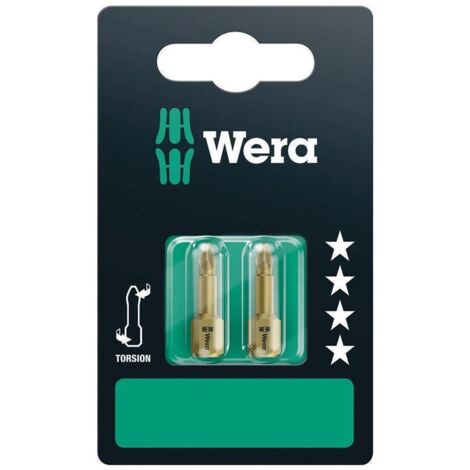 Wera 855/1 TH SB Bits, PZ 1 x 25 mm, 2-teilig 05073370001