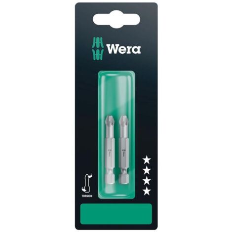 Wera 855/4 TZ SB Bits, PZ 3 x 50 mm, 2-teilig 05134386001