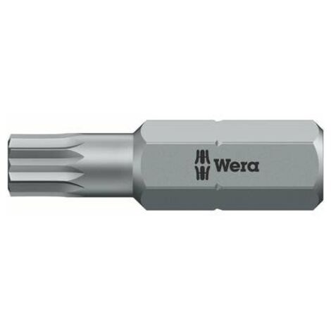 Wera 860/1 XZN M8 x 25 Inserto a Profilo dentato M8 Acciaio per utensili legato, duro D 6.3 1 pz.