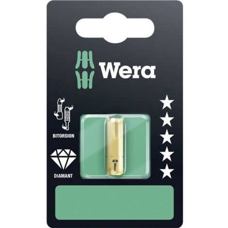Wera 867/1 BDC SB SiS 05134379001 Inserto Torx T 40 Acciaio per utensili legato, rivestimento di diamante D 6.3 1 pz.