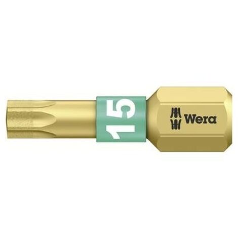 Wera 867/1 BDC TX15X25 05 066102 001 Inserto Torx T 15 Acciaio per utensili legato, rivestimento di diamante D 6.3 1 pz