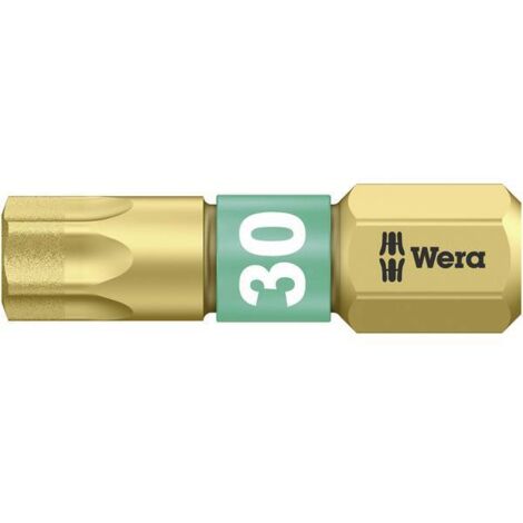 Wera 867/1 BDC TX30X25 05 066108 001 Inserto Torx T 30 Acciaio per utensili legato, rivestimento di diamante D 6.3 1 pz