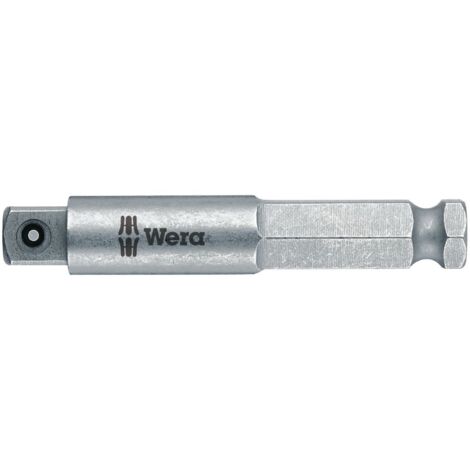 Wera 870/7 Werkzeugschaft Universalhalter 1/2" vierkant Länge 75 mm, Sonderstahl