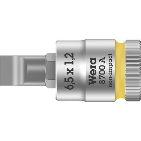 Wera 8700 A FL 05003322001 Schlitz Steckschlüssel-Bit-Einsatz     6.5 mm  1/4" (6.3 mm)