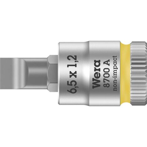 Wera, 8700 A FL Zyklop Bussole a inserto con attacco da 1/4", FL 1,2 x 6,5 x 28 mm