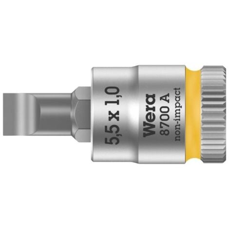 WERA 8700 AFL WERA screwdriver bit 1/4” slot 1,0x5,5x28mm