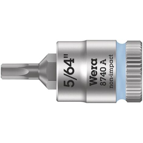 Wera 8740 A 05003380001 Brugola interna Inserto giravite a bussola 5/64 1/4 (6.3 mm)