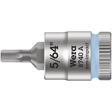 Wera 8740 A 05003380001 Innen-Sechskant Steckschlüssel-Bit-Einsatz   5/64"    1/4" (6.3 mm)