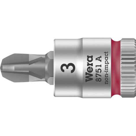 Wera 8751 A 05003352001 Croce Phillips Inserto giravite a bussola PH 3 1/4 (6.3 mm)