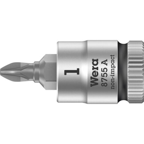 Wera 8755 A 05003353001 Croce Pozidriv Inserto giravite a bussola PZ 1 1/4 (6.3 mm)